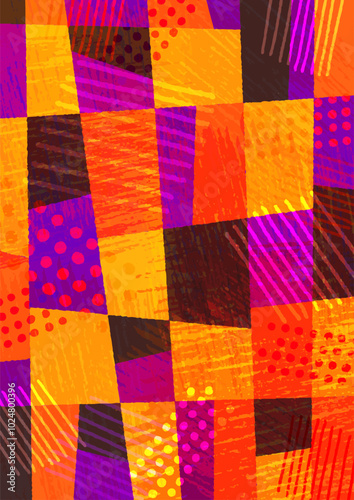 ポップな幾何学イメージ ハロウィン