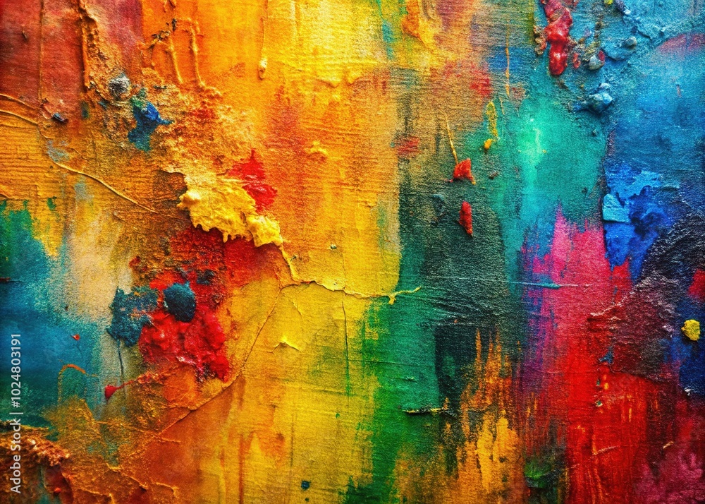 Fototapeta premium Abstract Grungy Painted Canvas Texture Closeup for Fashion Photography Background