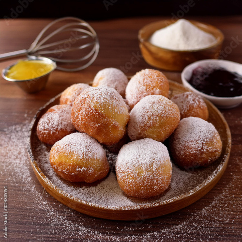 Traditional Crofne Bănățene Pastries from Romania photo