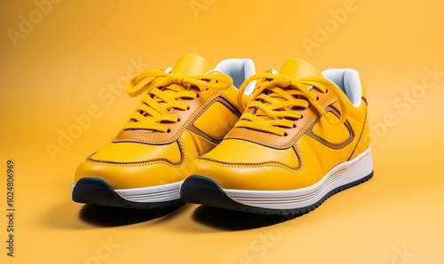 Yellow Shoes isolated on a white background