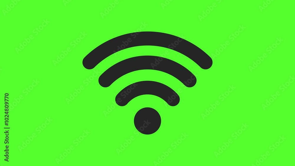 Wireless wifi icon animated video design