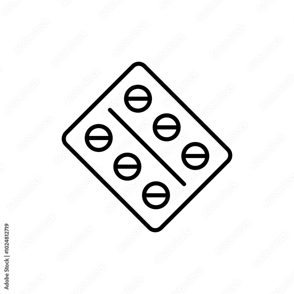 Pills and medicines outline icon isolated. Pills and medicines outline icon isolated.