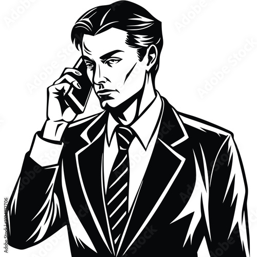 young-businessman-talking-on-phone-silhouette