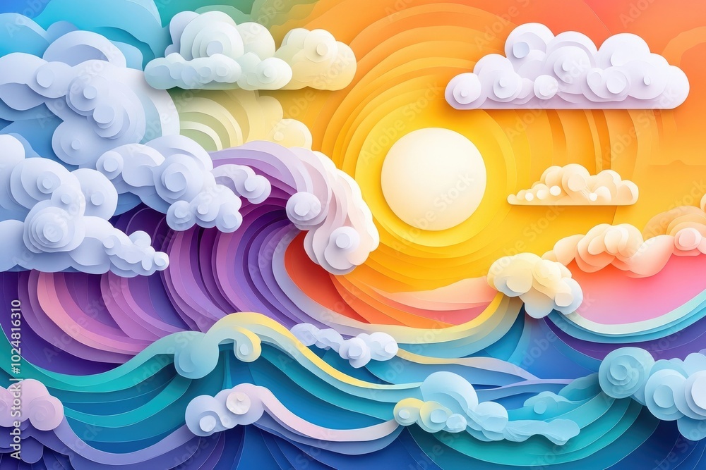 Cloudy and windy conditions with significant waves at a beach, Stormy beach with high waves and overcast sky Cloudy and windy conditions with significant waves at a beach, Stormy beach with high waves and overcast sky