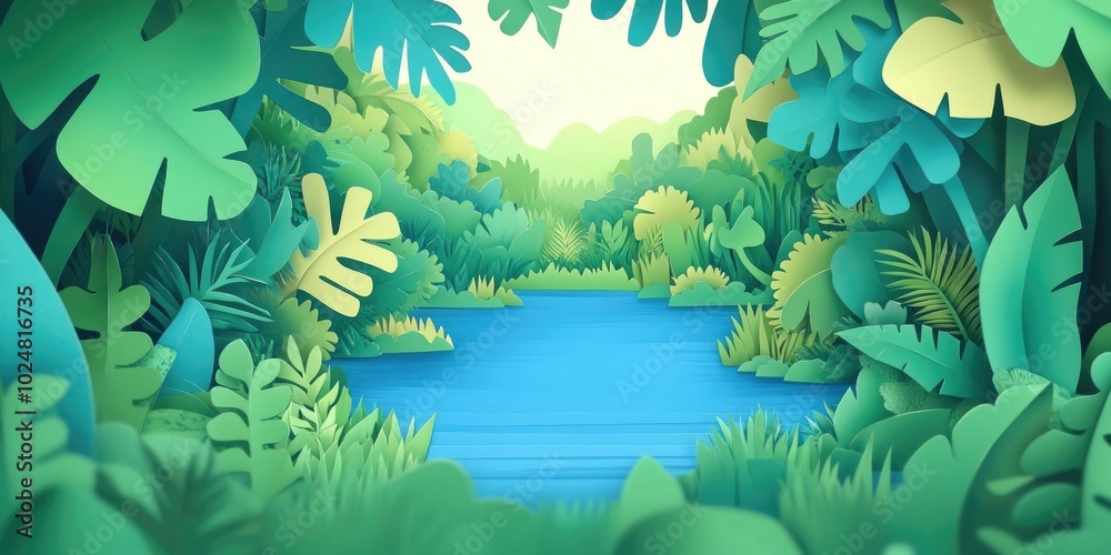 Scenic view of a serene strait surrounded by lush landscapes, Scenic view of a peaceful waterway with green landscapes