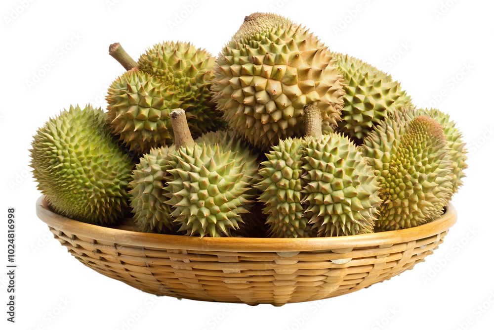 Lots of Durian on white background Lots of Durian on white background