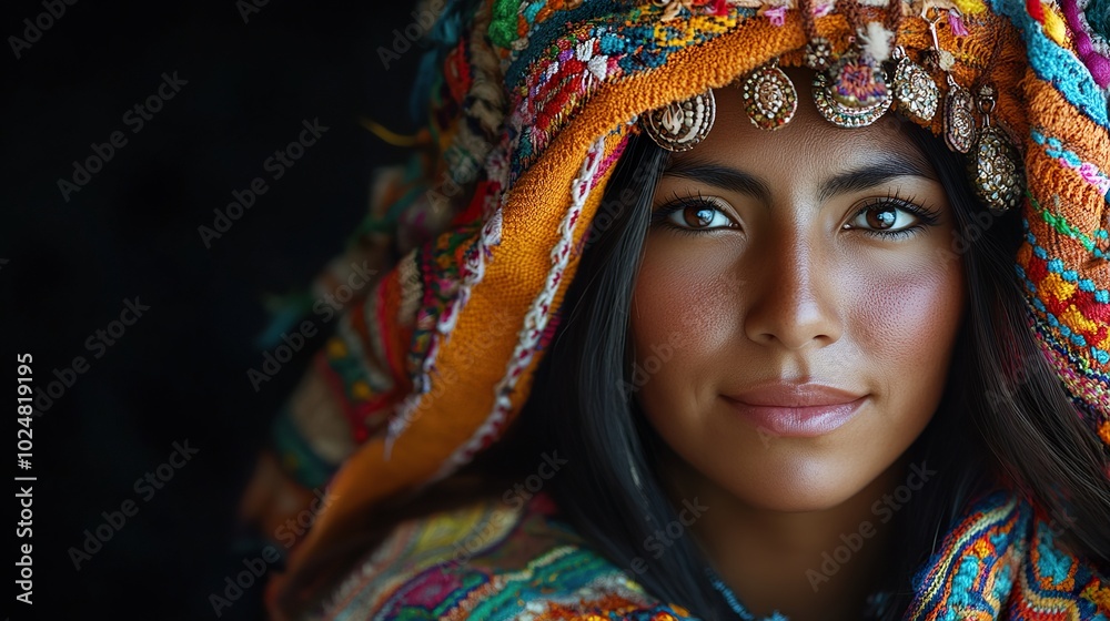 Peruvian Woman in Traditional Attire Peruvian Woman in Traditional Attire