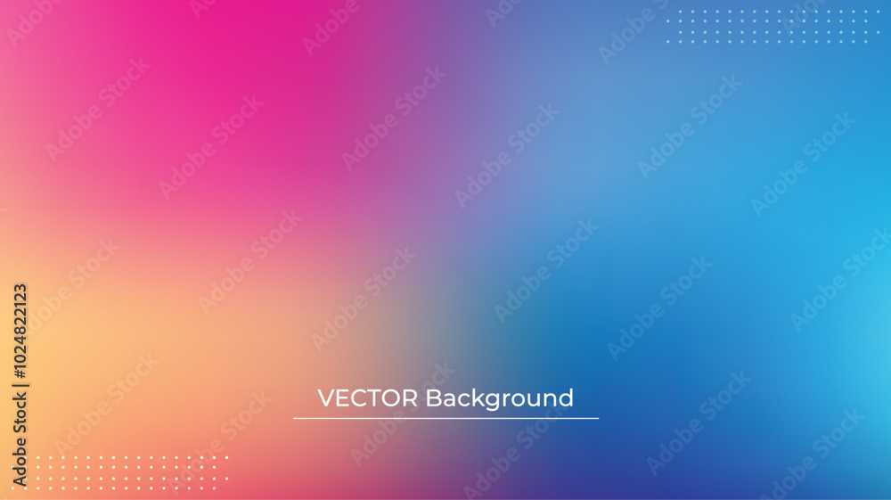 Smooth and blurry colorful gradient mesh background. Modern bright rainbow colors. Easy editable soft colored vector banner template. Premium quality Smooth and blurry colorful gradient mesh background. Modern bright rainbow colors. Easy editable soft colored vector banner template. Premium quality