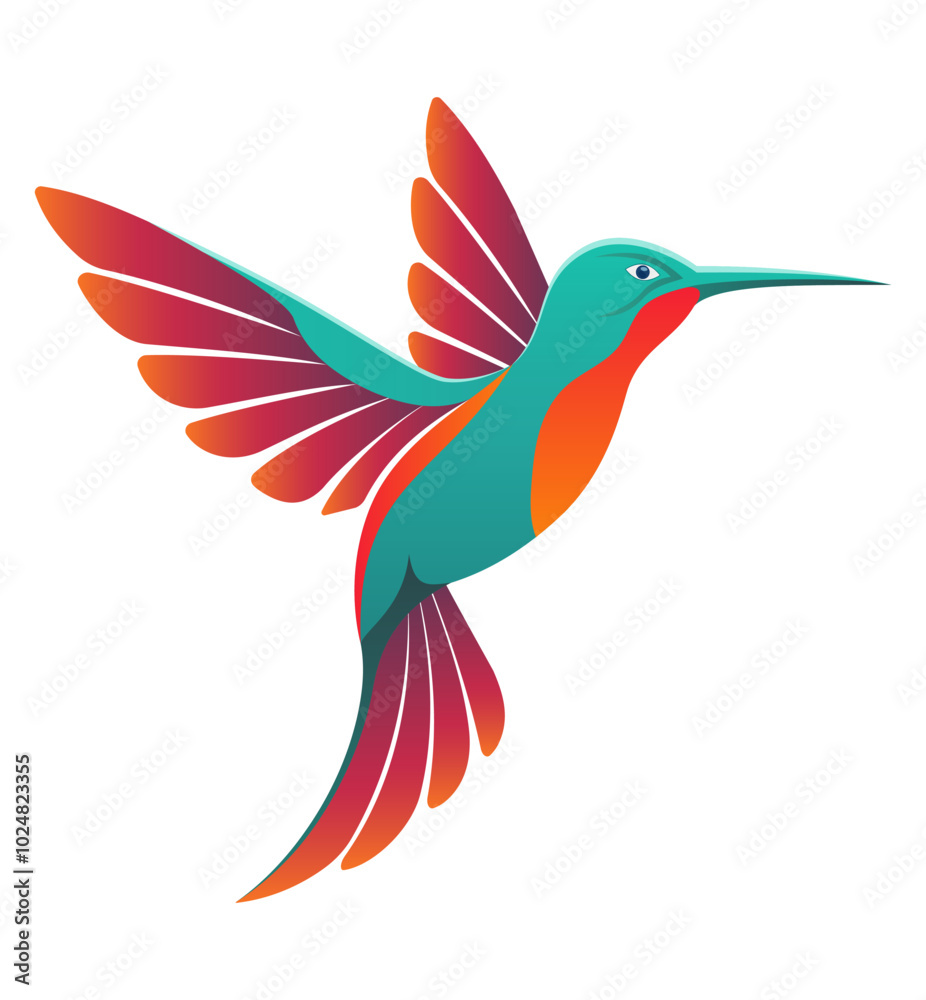 hummingbird beautiful little bird stylish logo for your business vector illustration isolated on white background hummingbird beautiful little bird stylish logo for your business vector illustration isolated on white background