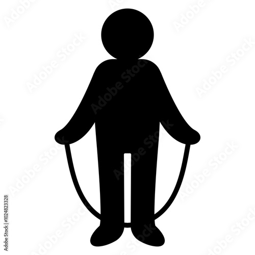 person with jumping rope