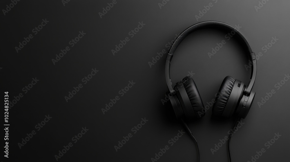 Minimalist Headphones in Monochrome Silence
