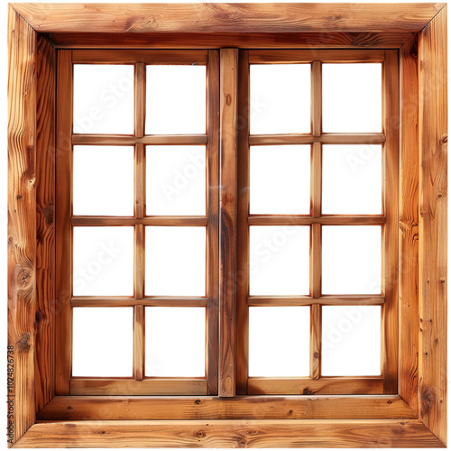 wooden window