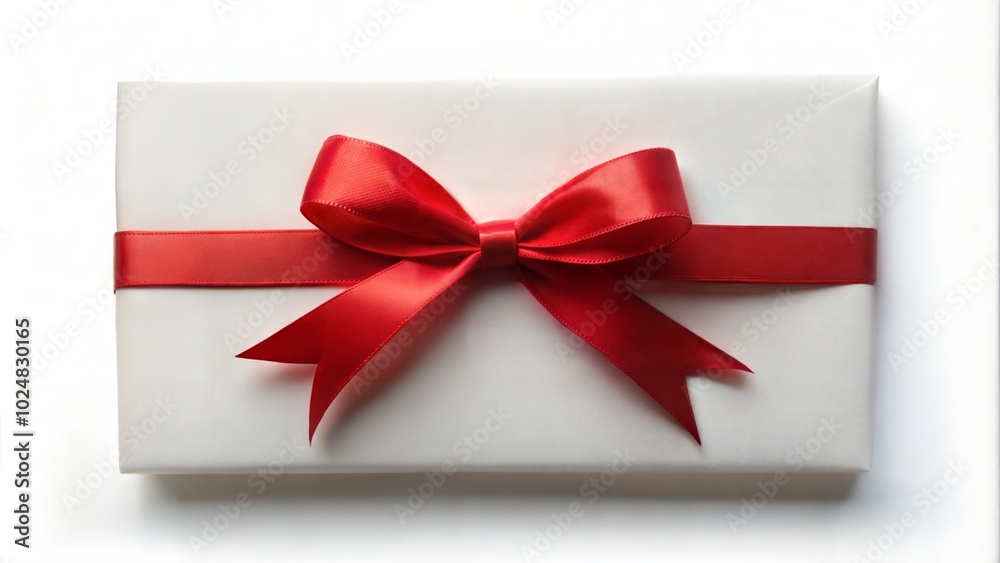 gift box with red ribbon gift box with red ribbon