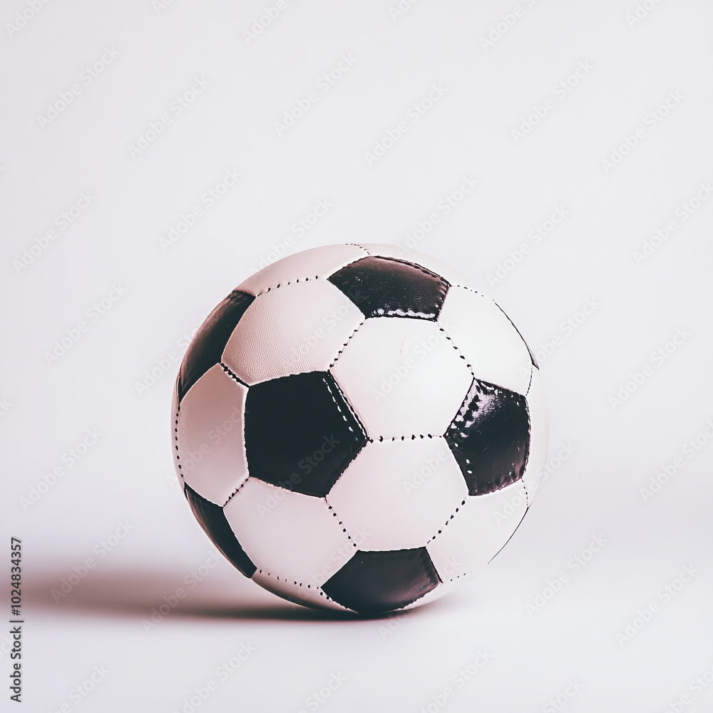 Naklejka premium soccer ball, white background