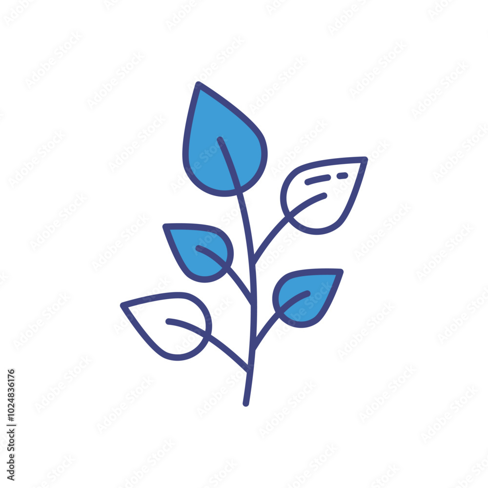 Herb Plant vector icons stock illustration Herb Plant vector icons stock illustration