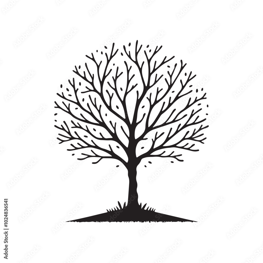 Obraz premium Isolated Tree symbol vector sign illustration