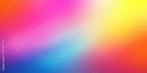 Vibrant Rainbow Gradient Vector Design. Abstract Colorful Blurry Background.