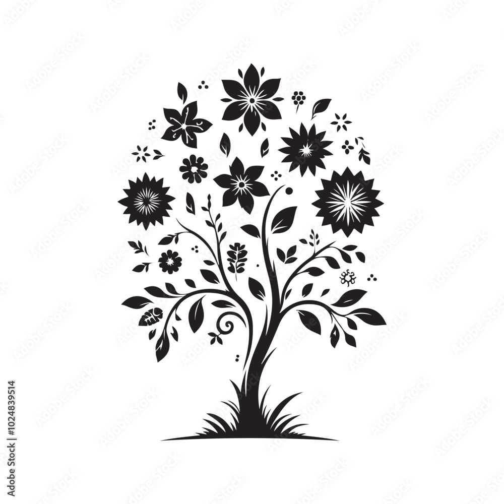 Isolated Tree symbol vector sign illustration Isolated Tree symbol vector sign illustration