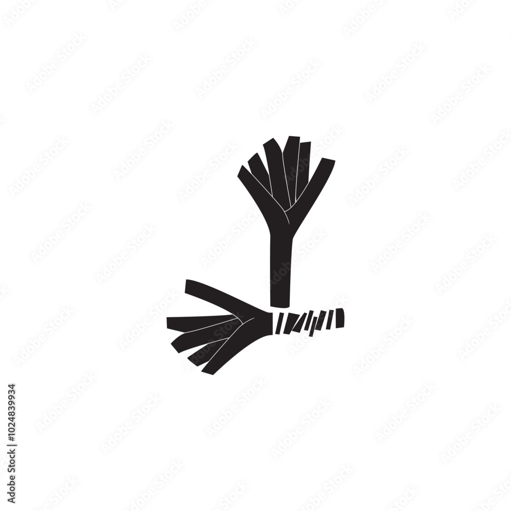 Obraz premium LEEKS ICON VECTOR