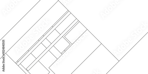 Abstract pattern of architectural civil engineering design with geometric lines, business and technology concept diamond triangle geometric line background, Design random lines black stripes.