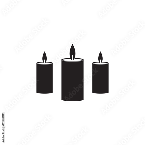 BURNING CANDLE ICON