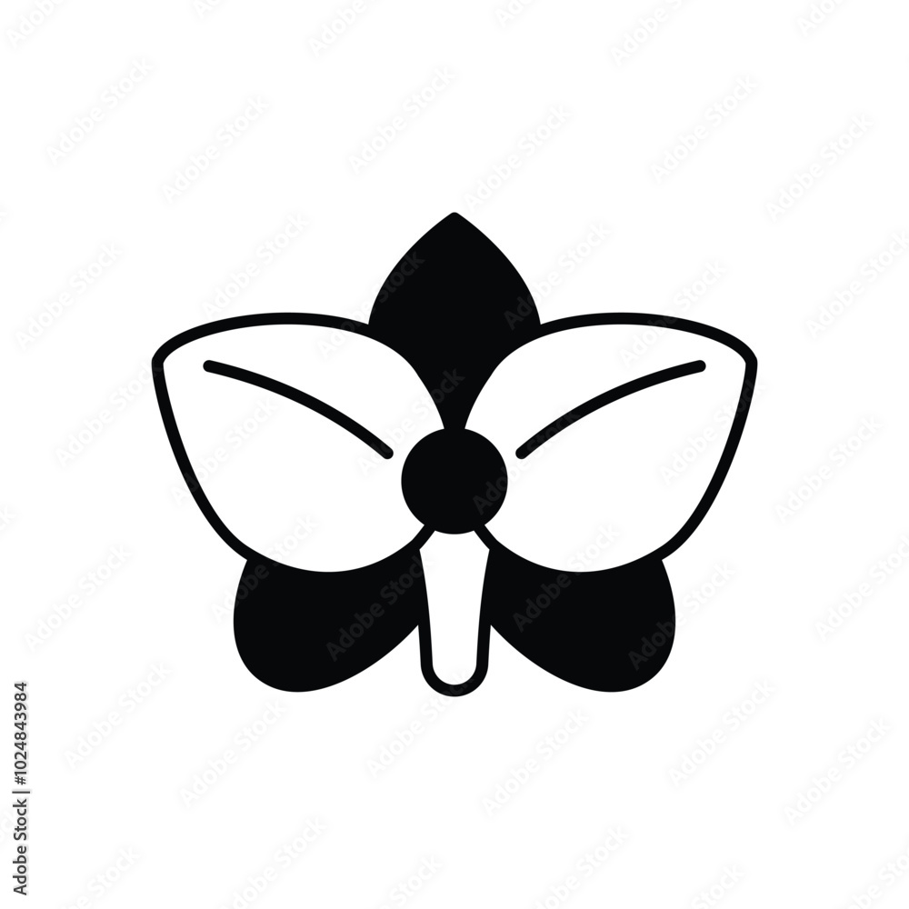 Orchid vector icons stock illustration Orchid vector icons stock illustration