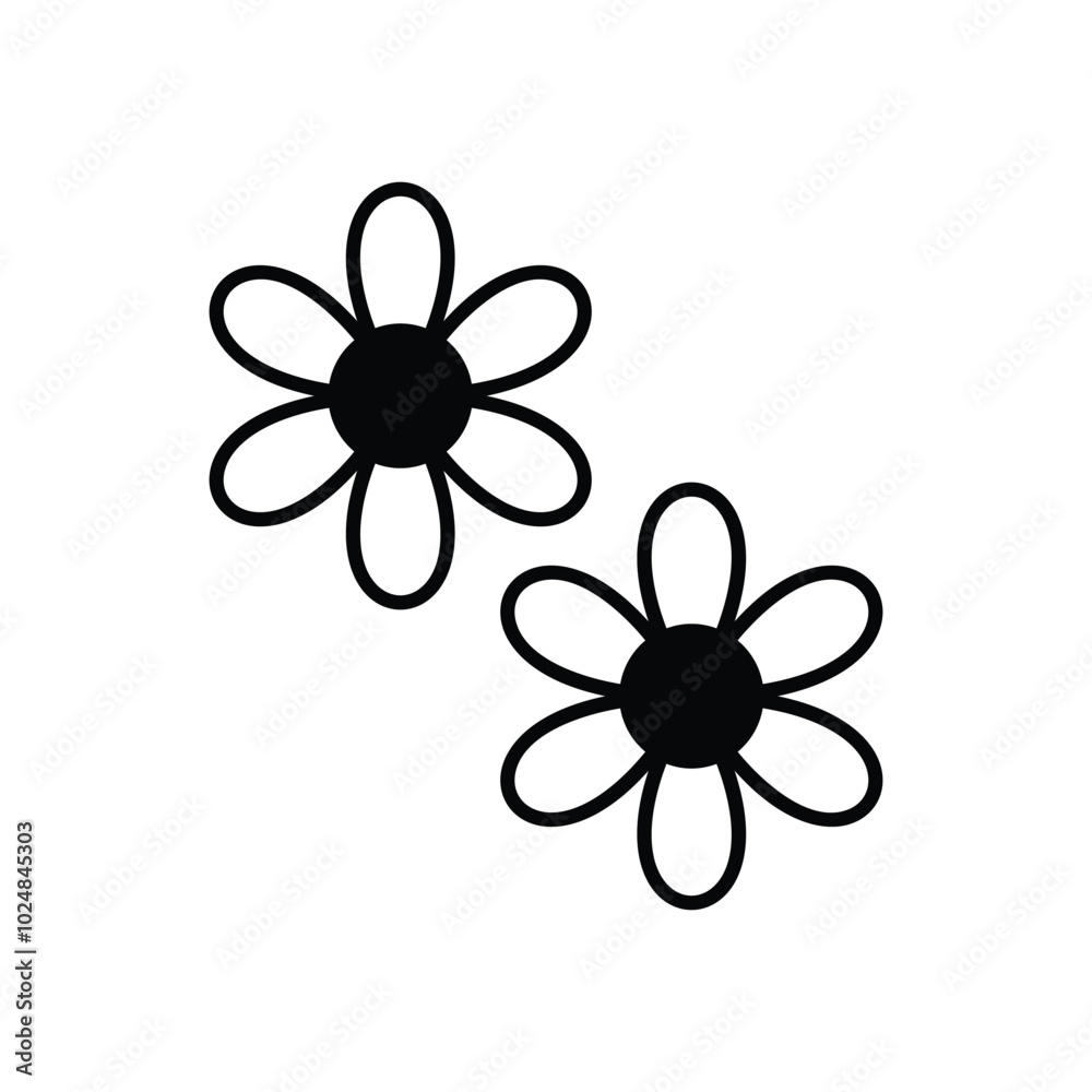 Daisy vector icons stock illustration Daisy vector icons stock illustration