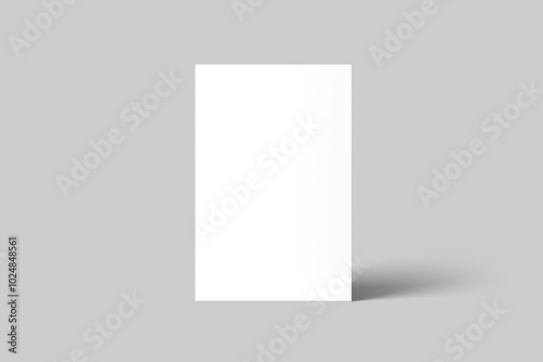 Hard Cover Book Mockup on Grey Background