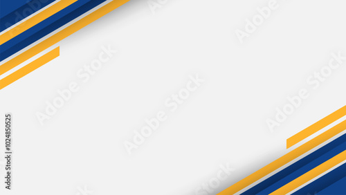 Modern yellow and blue diagonal line abstract background. vector illustration