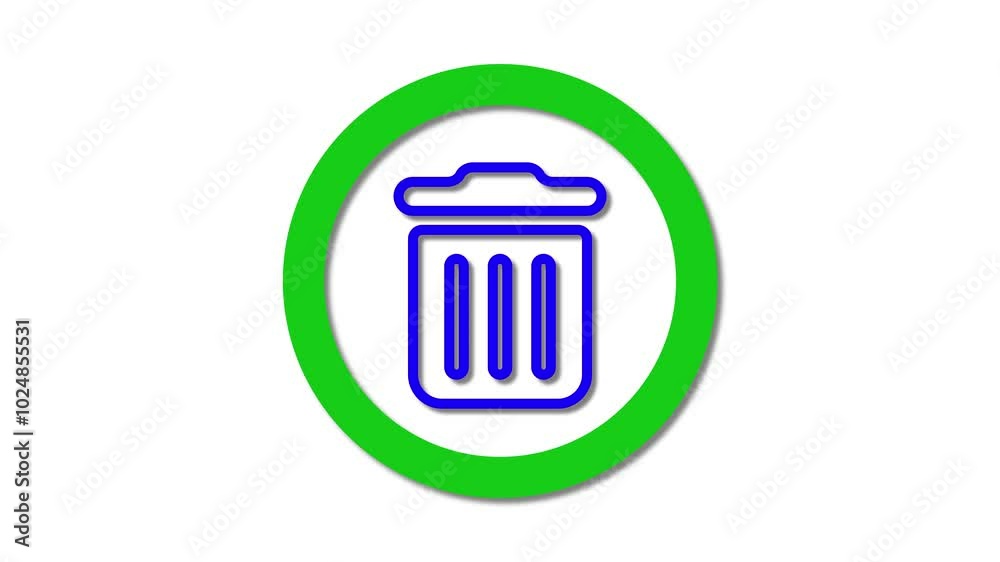 Trash generic icon. Recycle bin or closed waste bin. Trash generic icon. Recycle bin or closed waste bin.