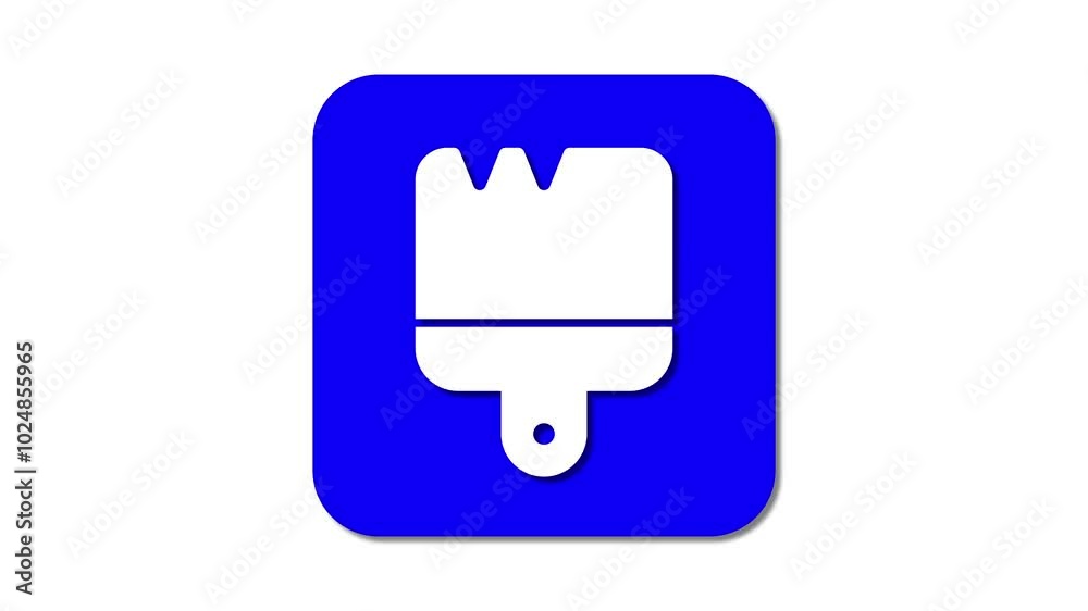 Brush, cleaner or changing generic icon on white background. Brush, cleaner or changing generic icon on white background.