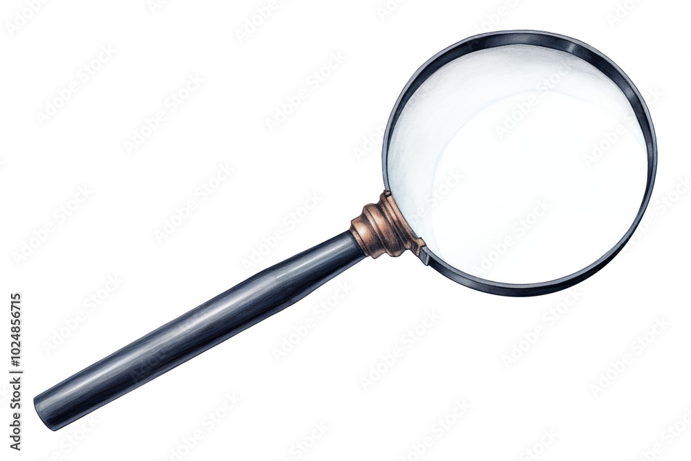 PNG Magnifying glass white background circle shape. PNG Magnifying glass white background circle shape.