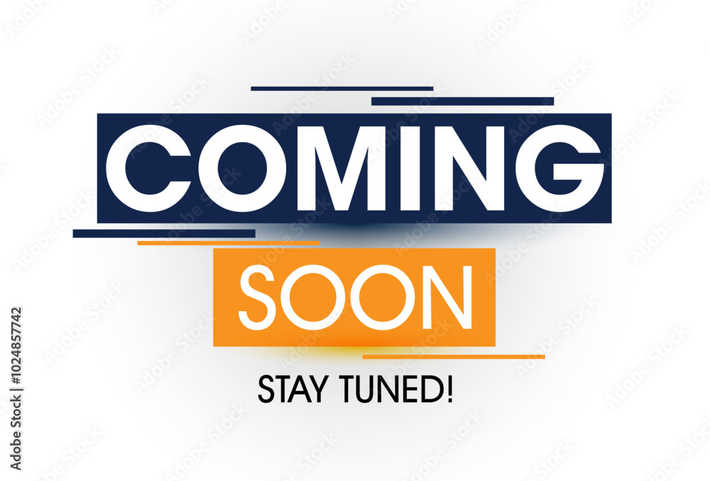modern coming soon poster with stay tuned message modern coming soon poster with stay tuned message
