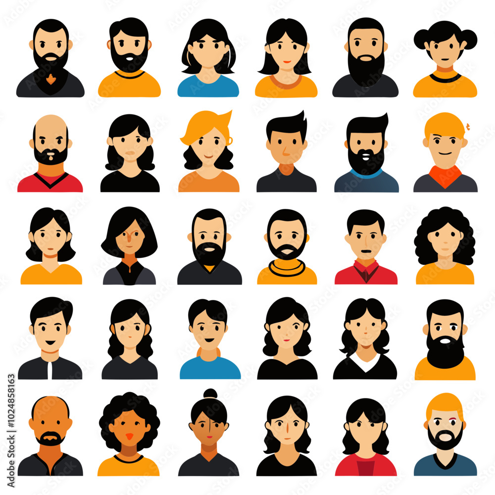 25 sets of illustrations people or User icon black silhouette Vector or Transparent PNG 25 sets of illustrations people or User icon black silhouette Vector or Transparent PNG
