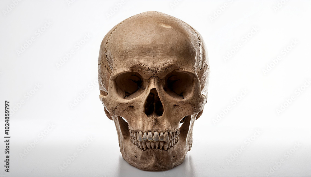 Obraz premium Skull on white background