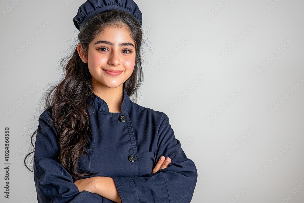 Cleaning lady working as a maid in a happy mood Cleaning lady working as a maid in a happy mood