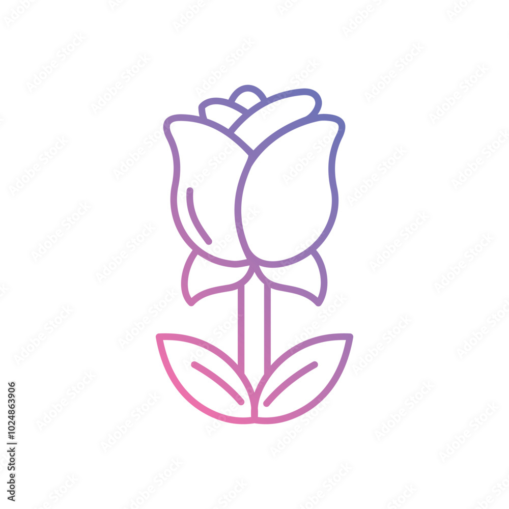 Rose vector icons stock illustration Rose vector icons stock illustration