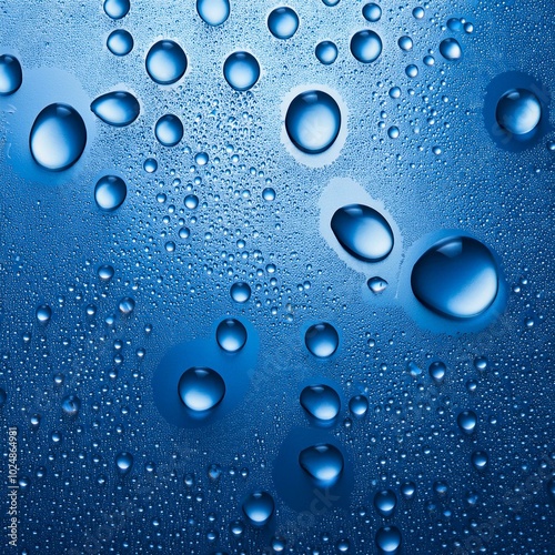 blue water drops background