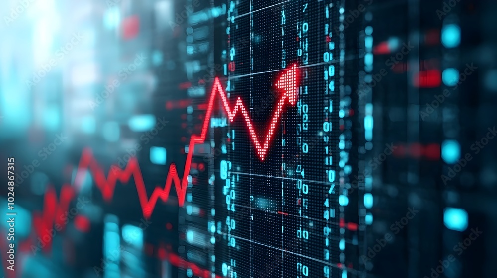 Upward trending mesh line graph chart showing a positive growth trajectory visualizing the concept of business success financial progress and market performance Upward trending mesh line graph chart showing a positive growth trajectory visualizing the concept of business success financial progress and market performance