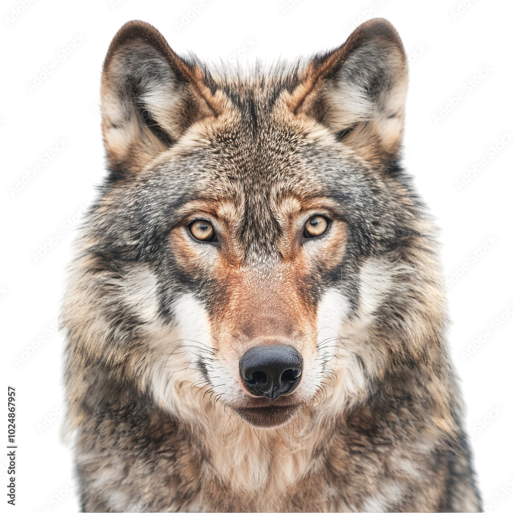 Fototapeta premium wolf isolated on white