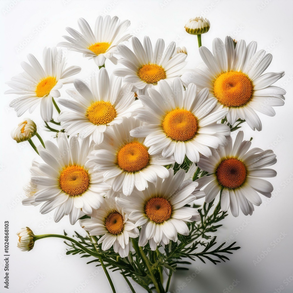 Obraz premium daisies isolated on white background