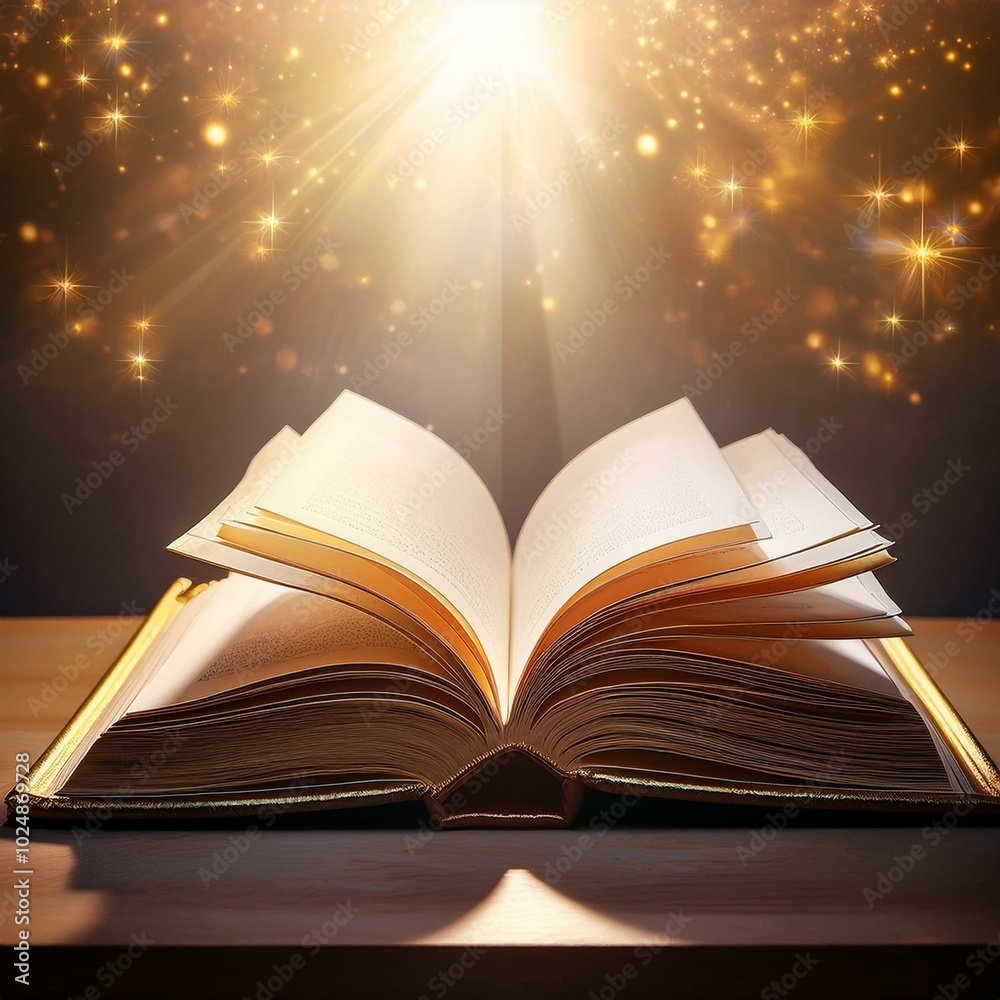 an open book with blank pages under soft light symbolizing the start of a new story new beginnings new chapter