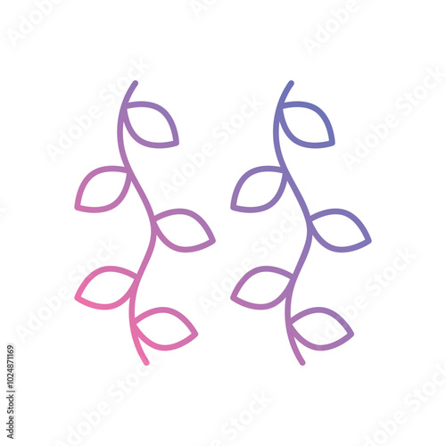 Vine vector icons stock illustration