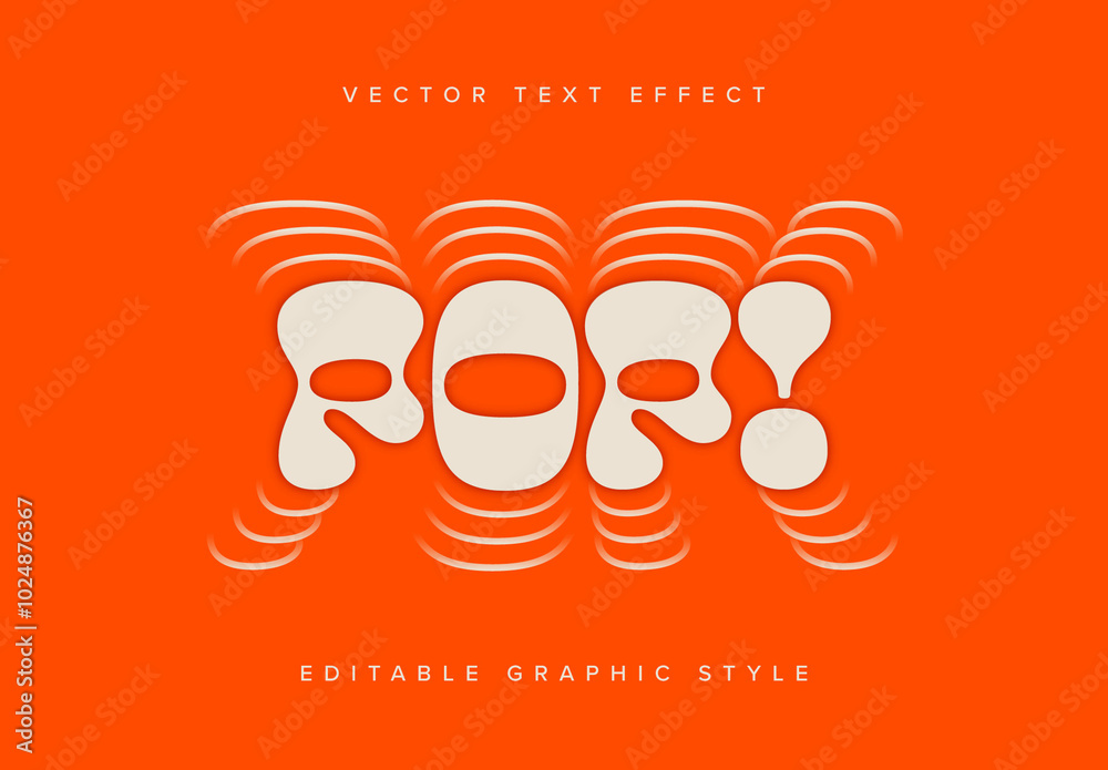 Fading Outline Text Effect Mockup Stock Template | Adobe Stock
