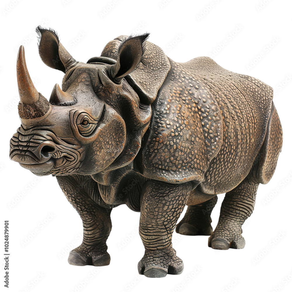 Fototapeta premium rhino isolated on white
