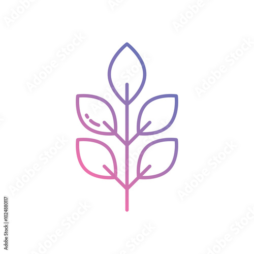 Photography Eucalyptus vector icons stock illustration