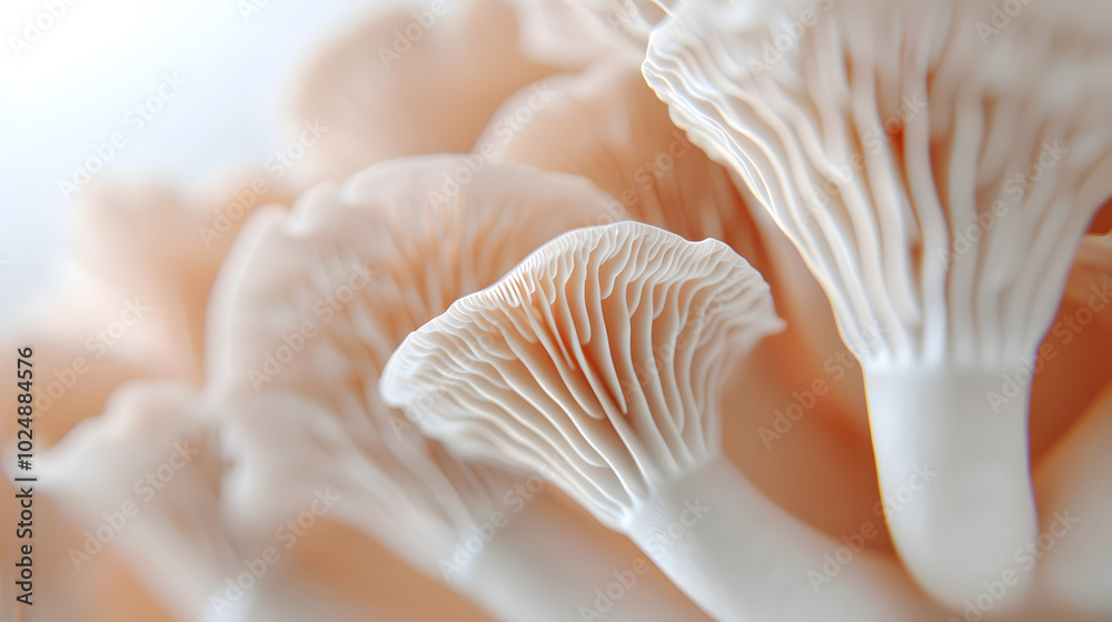 Close-Up of Mushroom Gills | Detailed View of Fungal Anatomy in Nature Close-Up of Mushroom Gills | Detailed View of Fungal Anatomy in Nature