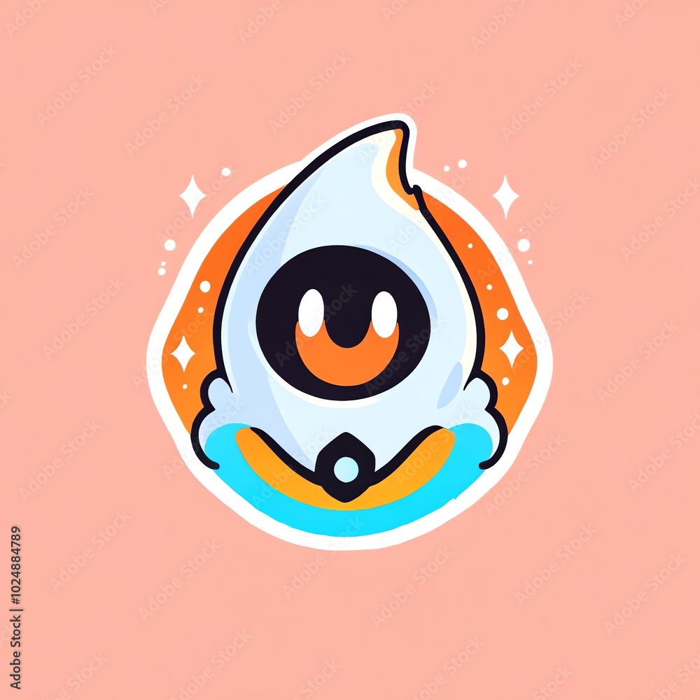 Cute Cartoon Character in a Hood Cute Cartoon Character in a Hood
