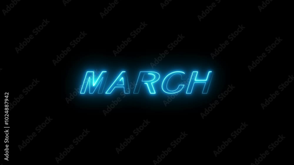 Neon Text Animation. Neon Text Animation.