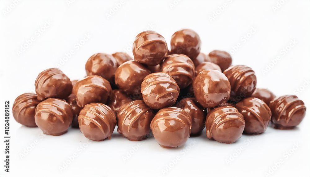 Chocolate candies isolated on white backdrop. Tasty sweets. Delicious treat. Chocolate candies isolated on white backdrop. Tasty sweets. Delicious treat.